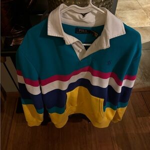 Men polo Ralph Lauren long sleeve medium